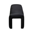thumbnail image 6 of Meridian Furniture Andaz 17.5" Velvet & Solid Wood Bench in Black, 6 of 7
