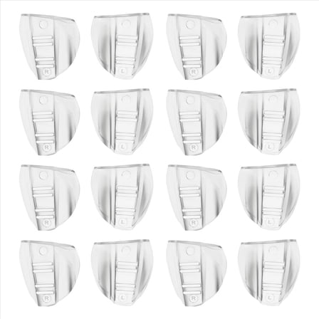 8 Pairs Safety Eye Glasses Side, Slip on Clear Side Shield for Safety Glasses- Fits Most Eyeglasses(M-L),8 Pairs * Safety Glasses Side,Transparent color