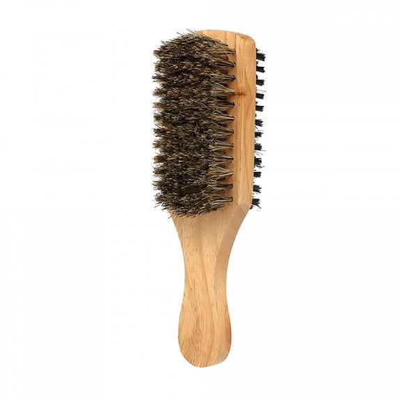 RAGUPEL 2026 New Double Sided Men Shaving Brush Horsehair Shave Wood Handle Razor Barber Brown One Size for Shaving, Beard Grooming, Facial Care, Barber Use