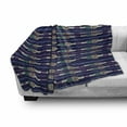 thumbnail image 3 of Abstract Soft Flannel Fleece Blanket, Colorful Composition with Grunge Doodle Style Lines and Horizontal Stripes Pattern, Cozy Plush for Indoor and Outdoor Use, 70" x 90", Multicolor, by Ambesonne, 3 of 6