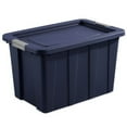 thumbnail image 2 of Sterilite Tuff1 30 Gallon Storage Tote Bin w/Latching Lid, Blue (4 Pack), 2 of 8