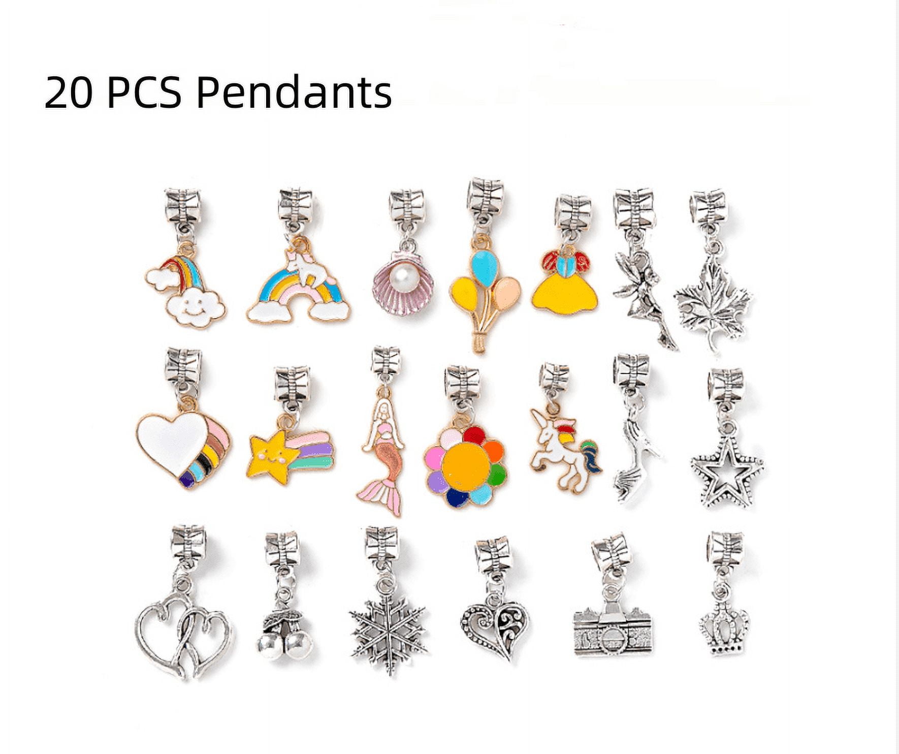 Charm Bracelet Making Kit,Girls Gifts for 6 7 8 9 10 Year Old, Kids DIY Arts Crafts Set for Girl Age 5-11 Birthday Gift DIY Jewelry Bracelet Toys for Teenage Girls(Multicolor)