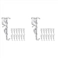 thumbnail image 1 of Valance Clips, Clear Plastic Valance Clips for Blinds, Hidden Window Blind Clips for Horizontal Blind Valance (24 PCS),24 x Valance Clips,Transparent, 1 of 8