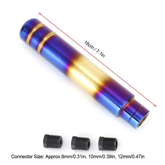Universal Car Gear Shift Knob Head Shifter Lever Handle Modification Parts Aluminium Alloy Wear Durable Easy Install Manual Transmission Automobile SUV