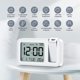 thumbnail image 2 of Reloj Despertador De Proyección, Reloj Despertador Digital Con Temperatura Interior, Brillo De Proyección Ajustable De 4 Niveles, Volumen De 2 Niveles, Configuración De 12/24 Horas Para Cama,11 Feliz Sencillez, 2 of 5