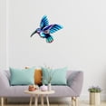 thumbnail image 4 of Colibrí de metal perfecl decoración de la pared Colorido jardín, 4 of 8