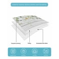 thumbnail image 5 of Quilts Twin Size Bedding Set, Sage Green Eucalyptus Leaves Lightweight Quilted Comforter, Summer Botanical Weeping Wooden Soft Bedspread Coverlet with Pillow Covers for All Season, 68" x 86", 5 of 7