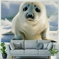 thumbnail image 4 of BCIIG Baby Seal Tapestry Wall Hanging Unique Style Home Decor 40x60inch, 4 of 6