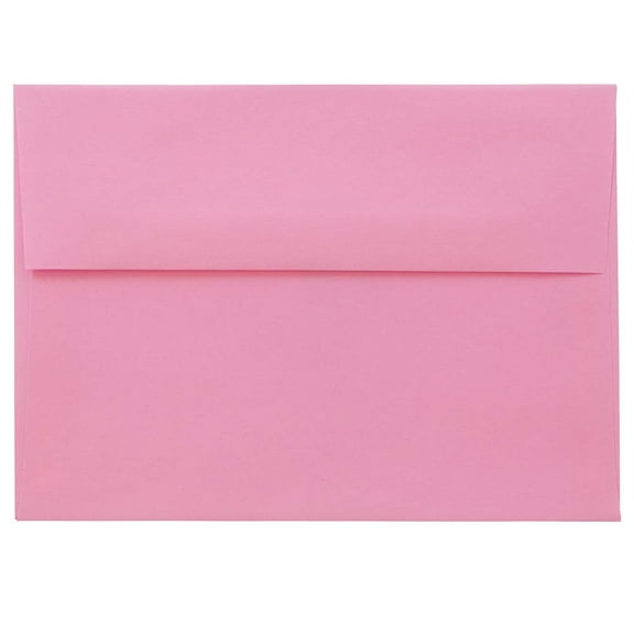JAM Paper A7 Envelopes, 5 1/4 x 7 1/4, Pink, 250/Pack
