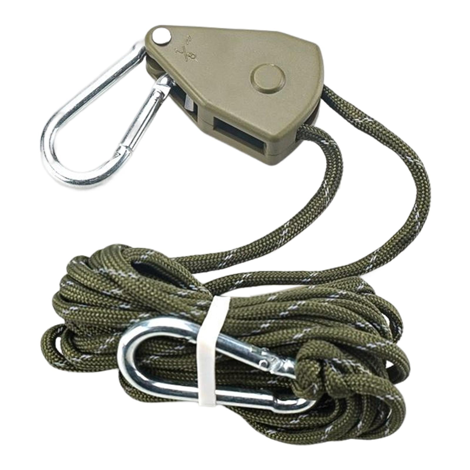 Guy Lines Adjuster Lightweight with Pulley Tensioner Gear Guylines Tent