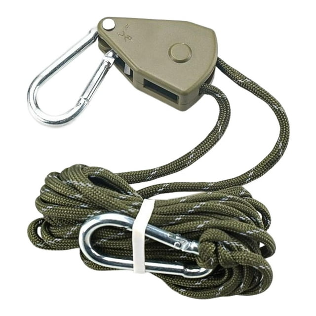 Guy Lines Ajustador Ligero con polea Tensor Gear Guylines Tent Cord Zulema Cuerda para tienda de campaña