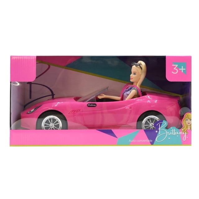 Muñeca Brittany con automóvil 3 Piezas Multicolor