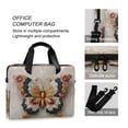 thumbnail image 4 of 16" Laptop Briefcase for Work Travel Laptop Shoulder Bag Carrying Handbag Laptop Case Gorgeous Colors Butterfly, 4 of 8