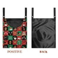 thumbnail image 7 of SEANATIVE Christmas Buffalo Grid Clothespin Organizer Bag with Hanging Hook Clothespin Bags Storage Organizer with Large Opening for Clothesline Outdoor, Xmas Gifts, 7 of 7