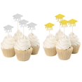 thumbnail image 1 of Gorro de graduación 40 piezas Yotijar 2018 con púas para cupcakes, 1 of 10