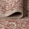 thumbnail image 4 of JONATHAN Y SANTA MONICA 5 x 8 Area Rug, Rozetta Boho Medallion Textured Weave - Red/Taupe, SMB102A-5, 4 of 9