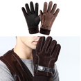 thumbnail image 3 of Guantes de invierno cálidos con pantalla táctil, ligeros, antideslizantes, de gel de silicona, térmicos. Estilo 1 Marrón, 3 of 7