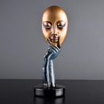 thumbnail image 2 of Desktop Thinker Lady Escultura Adornos Colección de meditadores para estudio Azul S Zulema Estatuilla de pensador, 2 of 8