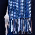 thumbnail image 4 of Traditional Alpaca Irish Wool Blue Scarf For Men One Size Made By Mucros Weavers, 4 of 4
