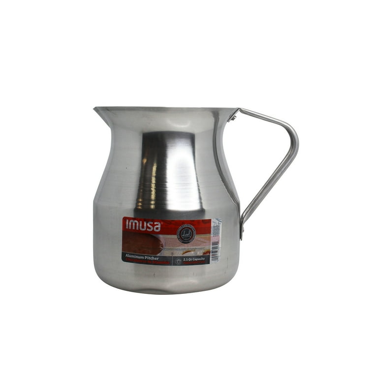 W.MORITAKA&CO コンポート　銀メッキ　EP AI IMUSA Aluminum 2.1Qt Chocolate Pitcher, Mirror-Polished, Frothing