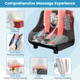 thumbnail image 4 of Giantex Foot & Calf Massager, Shiatsu Heated Electric Foot Massager W/ Heating, Deep Kneading & Washable Sleeves, Leg Massager for Relaxation, Foot Pain Relief, Grey, 4 of 6