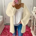 thumbnail image 2 of Vedolay Women's Cardigan Sweater Knit Cardigan Sweaters Oversized Fall Dressy Casual Jackets Beige,3XL, 2 of 5