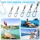thumbnail image 4 of Sonducket 100 piezas de pivotes de pesca rodantes con mosquetón accesorio de pesca práctico y práctico Pescar, 4 of 6