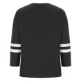 thumbnail image 4 of tklpehg Fall Crewneck Sweatshirt Crewneck Casual Classic Solid Colors Comfortable Loose Fit Blouse Long Sleeve Shirts Ladies Tops Sweatshirt Fall Tops Black L, 4 of 8