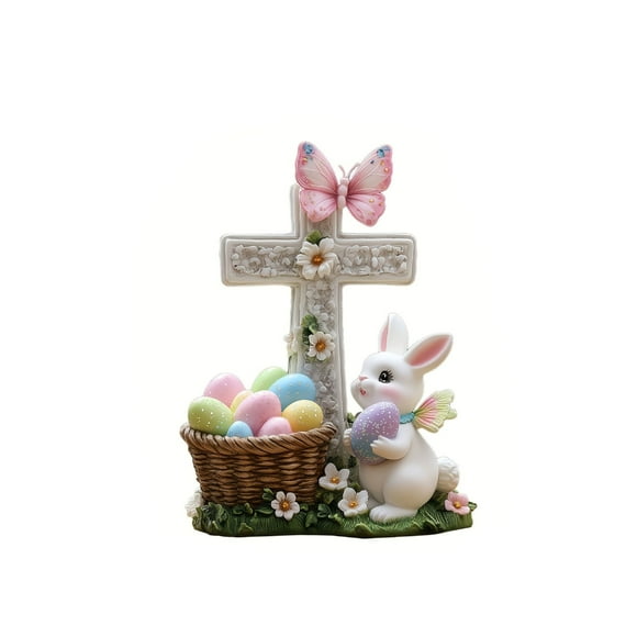 Lksixu Easter Decorations Easter Decoration Home Desktop Decoration Rabbits Home Desktop Decoration Easter Ornaments Spring Decor for Party Holiday