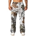 thumbnail image 5 of Mens Camo Sweatpants Elastic Waist Open Bottom Baggy Joggers Casual Athletic Sweat Pants with Pockets, 5 of 6