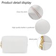 thumbnail image 3 of Bolsa de maquillaje para mujer pu bolsa de viaje encantadora impermeable cuadrada portátil MFZFUKR BST3020163-2, 3 of 5
