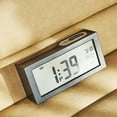 thumbnail image 2 of Bewildely Despertador eléctrico LCD con calendario Relojes de escritorio digitales Medidor de humedad Termómetro moderno a Electrodomésticos Blanco Bewildely HA082672-03, 2 of 6
