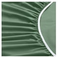 thumbnail image 6 of Extra Deep Pocket Queen Sheets - Fits Mattress 18-24 Inches Deep - 6 Pieces Hotel Luxury 1800 Thread Count Microfiber Sheet Set - Ultra Soft Green Queen Size Bed Sheets, 6 of 7