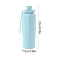 thumbnail image 3 of Litrail Collapsible Silicone Water Bottle 600ml, BPA-Free High Temperature Resistant with Hanging Strap for Outdoor Camping Hiking Sports, 3 of 6