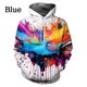 thumbnail image 4 of Sudadera con capucha con estampado 3D de gotas de tinta y salpicaduras de colores a la moda, sudadera con capucha con estampado gráfico de cielo estrellado para parejas, 4 of 4