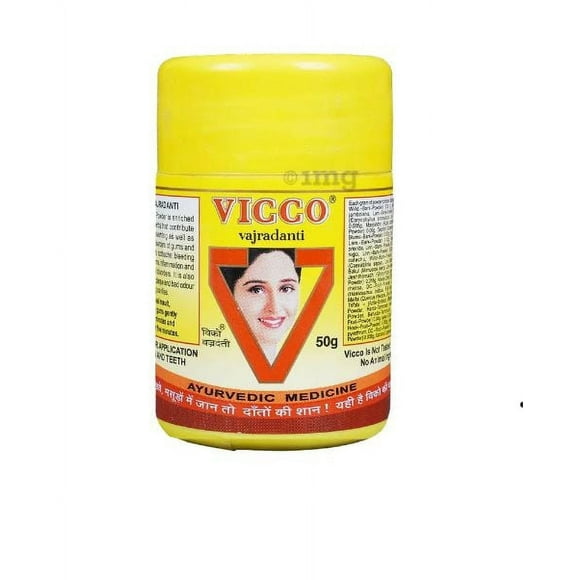 Pack of 2 Vicco Vajradanti Tooth Powder | For Healthy Teeth & Gums 50 gm Powder ( 50 GM X 2 )
