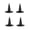 4Pcs, variant on Halloween Hanging Witch Hat with LED, Light Up Waterproof Black Halloween Floating Decor, Outdoor Decorations for Garden Yard Halloween Party Carnival Holiday Supplies
