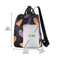 thumbnail image 3 of FORMRS Women's Travel Backpack Purse Anti-Theft Hidden Pockets Casual Shoulder Bag, Halloween Purple Ghosts, 3 of 7