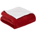 thumbnail image 2 of Soft Micromink Sherpa Throw Blanket - King, Red, 2 of 7