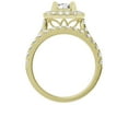 thumbnail image 3 of Unique Moments Lab Grown 2 Carat Diamond Radiant Bridal Set, Engagement Ring for Women 14K Yellow Gold, 3 of 5
