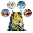 thumbnail image 6 of Simpsons Drawstring Backpack Lightweight Portable Sport Gym Sackpack Draw String Cinch Bags For Men Women, 6 of 9