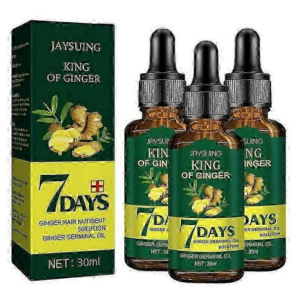 piezas de 30 ml de aceite esencial de jengibre para el cuidado del cabello, 7 días de duración, mejora el entorno del cuero cabelludo, tratamiento contra la caída del cabello, aceite esencial para e