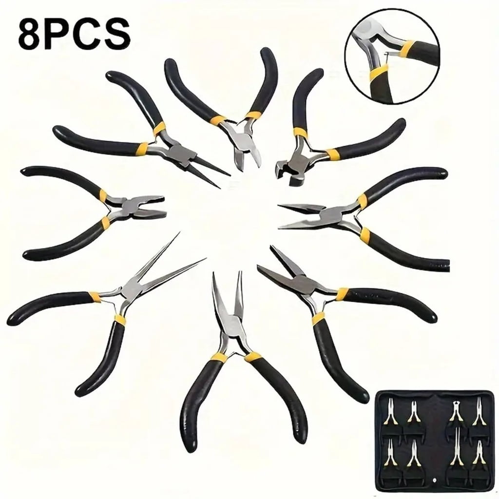 Multipurpose Jewelry Pliers Set Sturdy Steel Tool Set Practical Accessory for Elegant Designs Jewelry Making Work