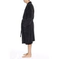 thumbnail image 2 of #followme Ultra Soft Plush Robe for Men with Shawl Collar (Black, Large), 2 of 3
