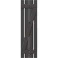 thumbnail image 5 of Ekena Millwork 15 1/2"W x 64"H Americraft Four Board (2 Batten) Exterior Real Wood Spaced Board-n-Batten Shutters w/ Z-Bar (Per Pair), Shadow Mountain, 5 of 10