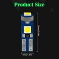 thumbnail image 3 of 10PCS T5 LED High Bright Bulbs with Twist Lock Socket Dashboard Instrument Panel Car Gauge Cluster Speedo 3030-3SMD 12V Side Lights and Map Vanity Mirror, 3 of 9