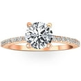 thumbnail image 1 of H/VS2 Rose Gold 1 3/4ct Diamond Engagement Ring Solitaire 14k Lab Grown, 1 of 3