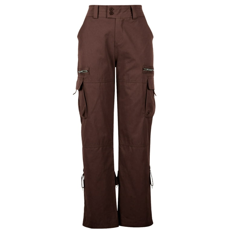 Cargo Pants Women Casual Solid Color Comfy Low Rise Pants for
