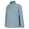 thumbnail image 6 of Women's Sherpa Lined Zip Up Jacket, Plush Fleece Coat with High Neck, Winter Warm Fuzzy Outerwear, Embroidered Hoodie Cardigan, Soft Thermal Long Sleeve Coat, Cozy Loungewear Blue L, 6 of 10