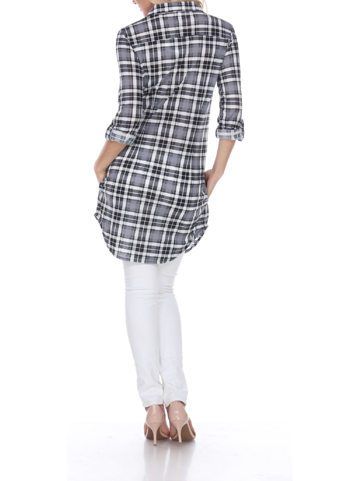 Women's Piper Plaid Tunic Top - image 3